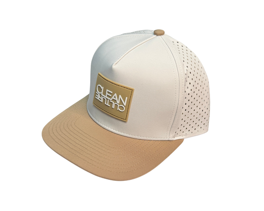 Off White/Khaki Snapback