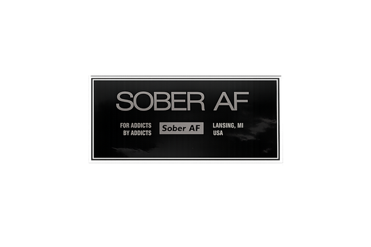 Sober AF Sticker