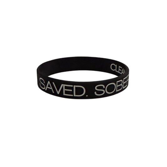 SAVED.SOBER.STRONG Wristband